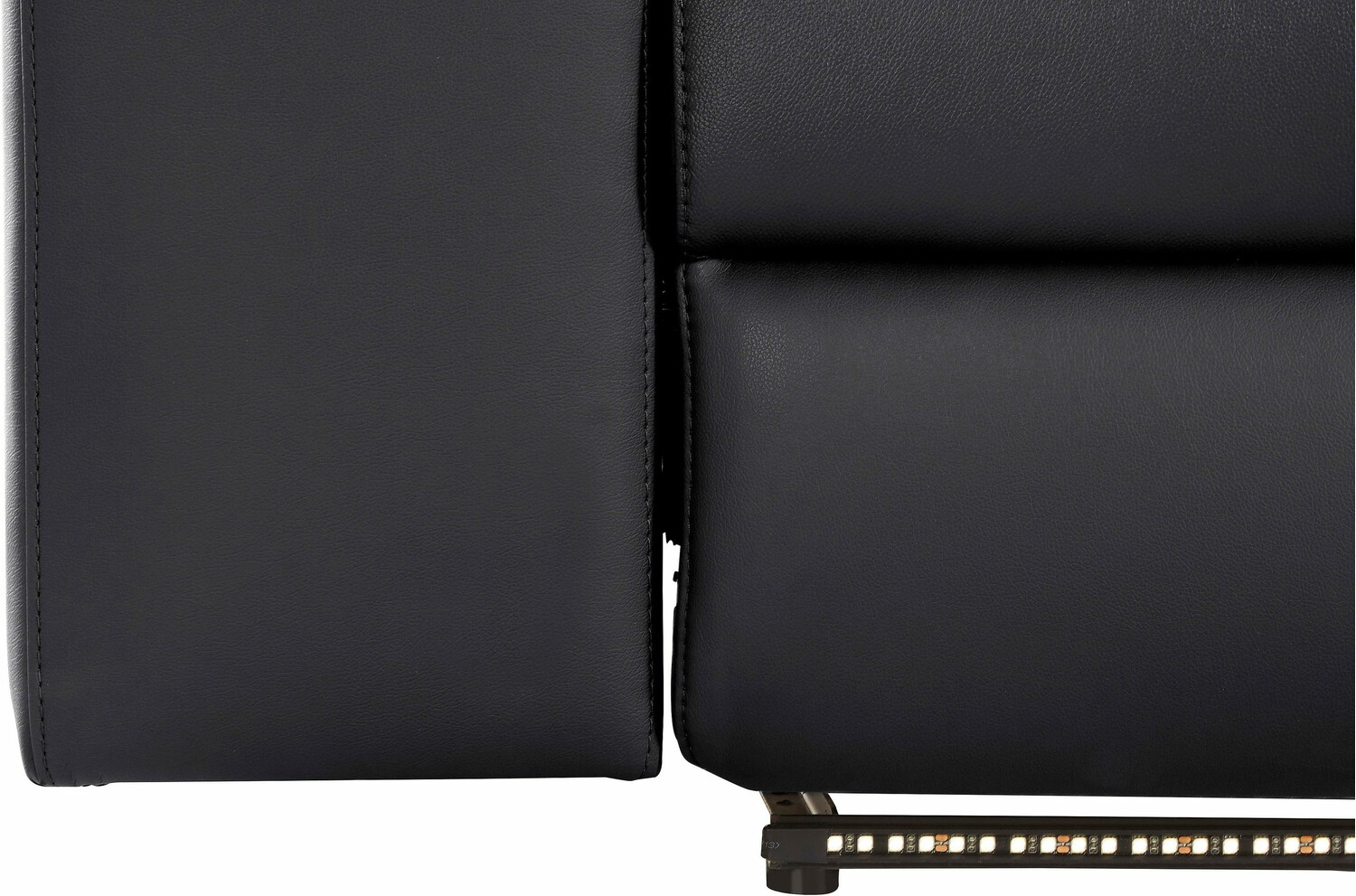 Sofa mit Liegefunktion Denton 721 (Schwarz)