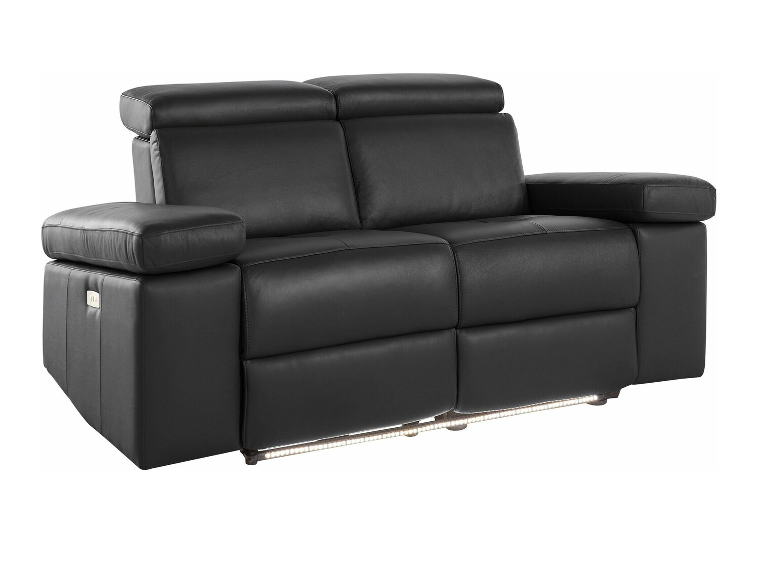 Sofa mit Liegefunktion Denton 721 (Schwarz)