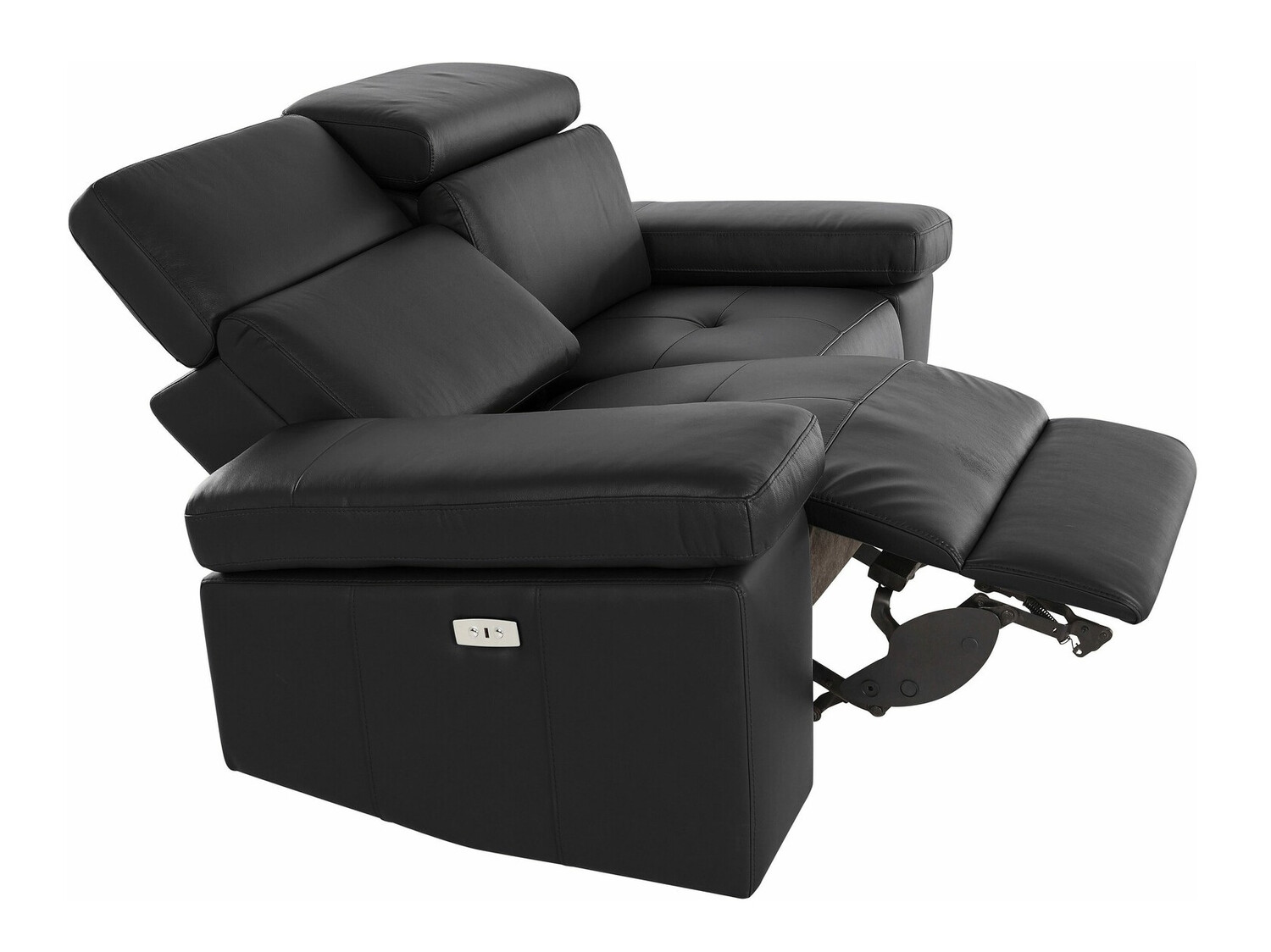 Sofa mit Liegefunktion Denton 721 (Schwarz)