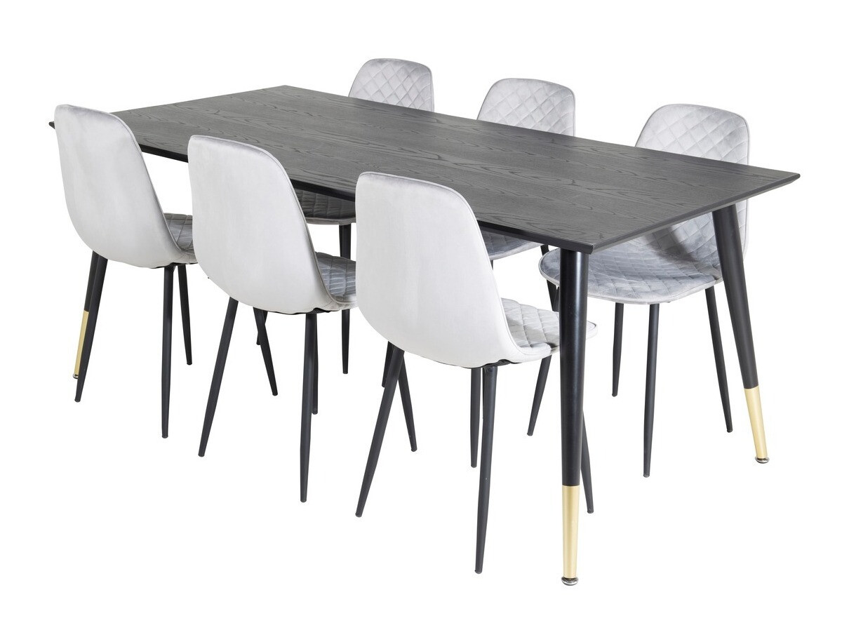 Essgruppe Dallas 1259 (Grau + Schwarz)