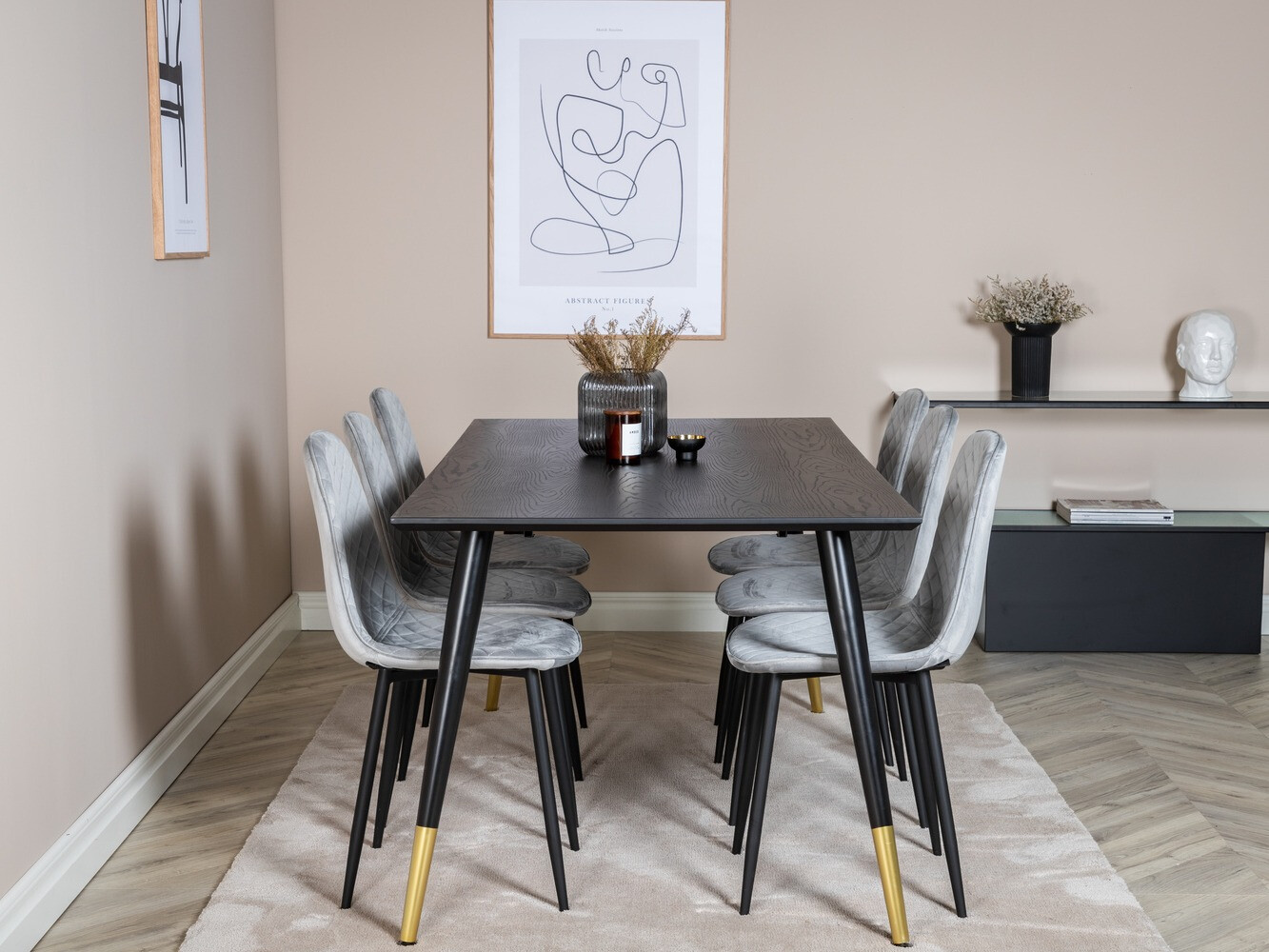 Essgruppe Dallas 1259 (Grau + Schwarz)