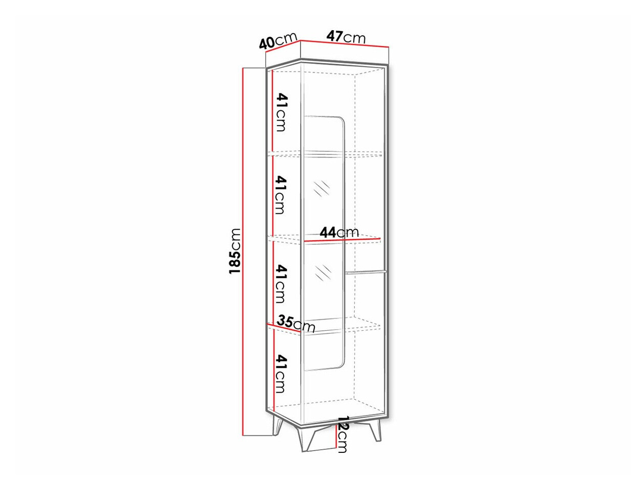 Regal Avimora 107 (Walnussholzoptik)