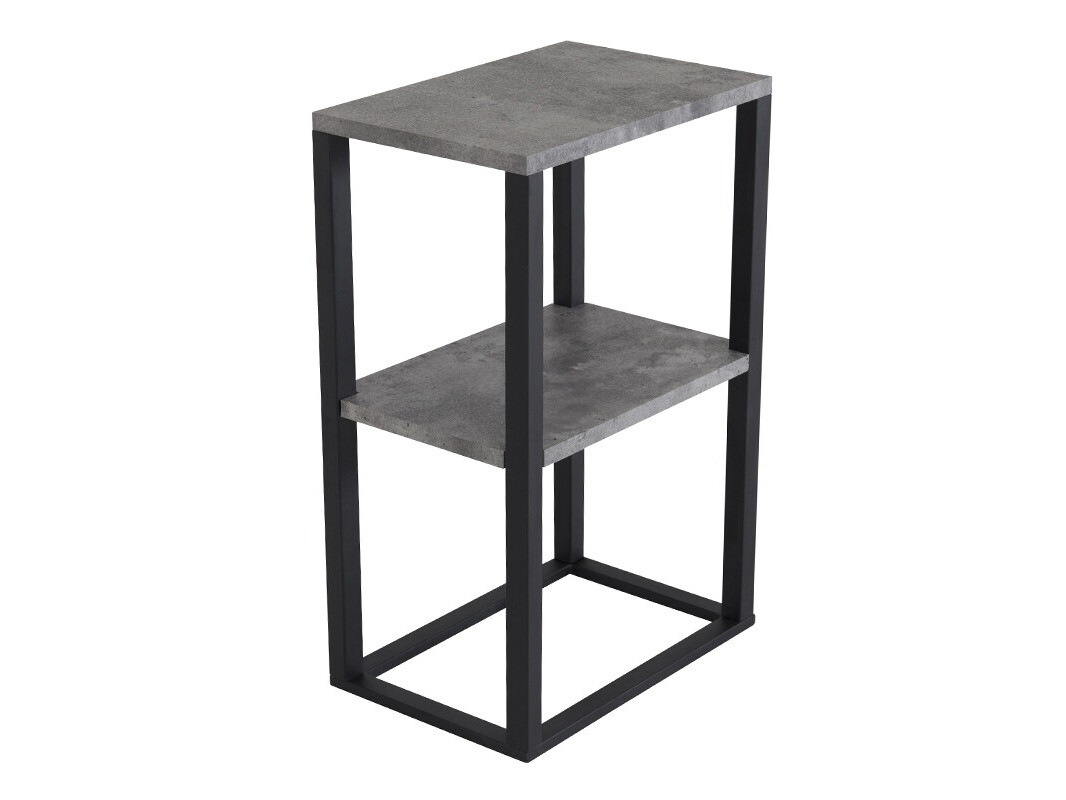 Beistelltisch Dallas 3219 (Schwarz + Beton)