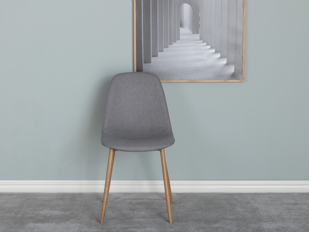 Stuhl Dallas 3222 (Grau + Eiche)