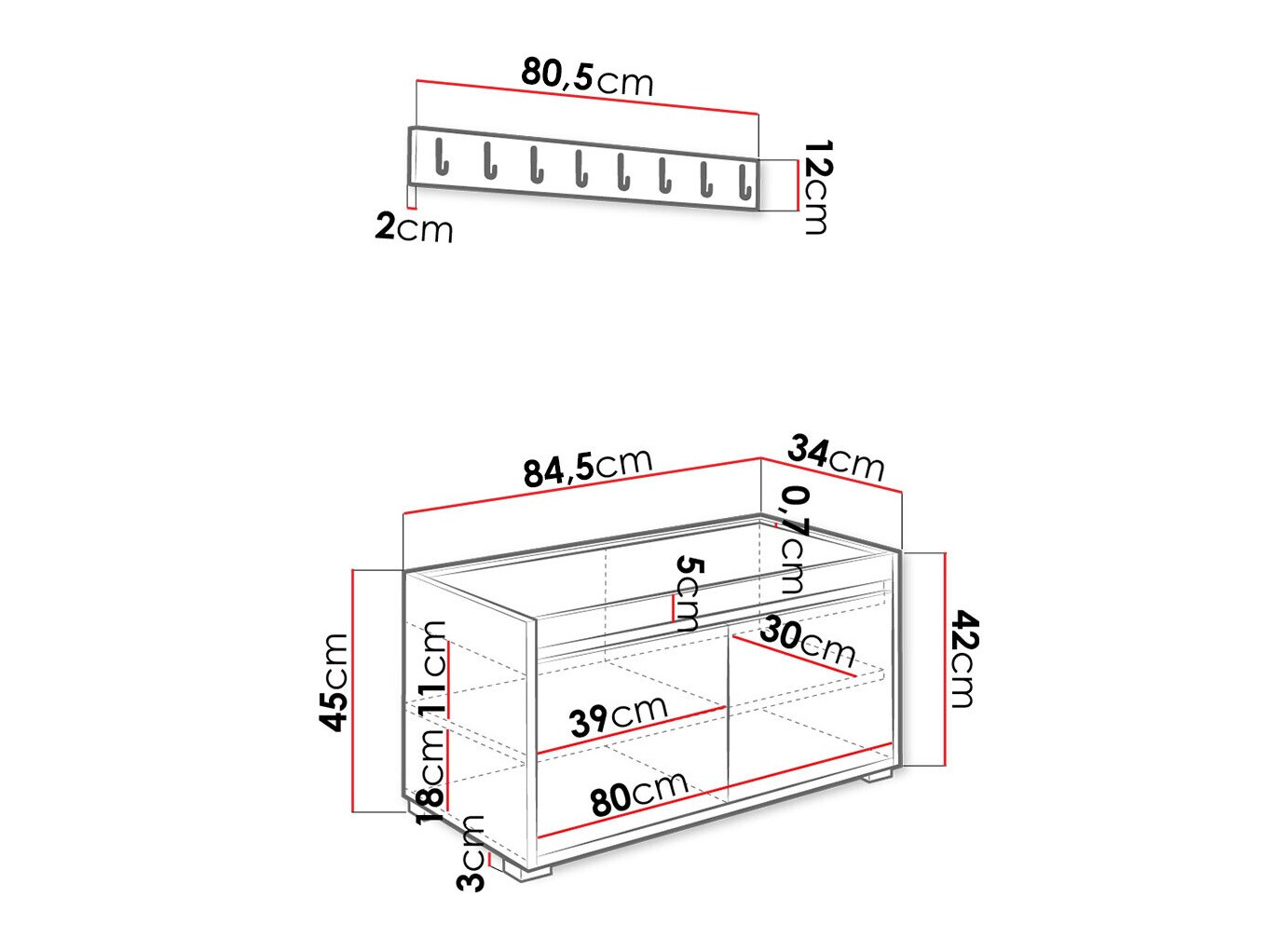 Flurgarnitur Comfivo Pinus III