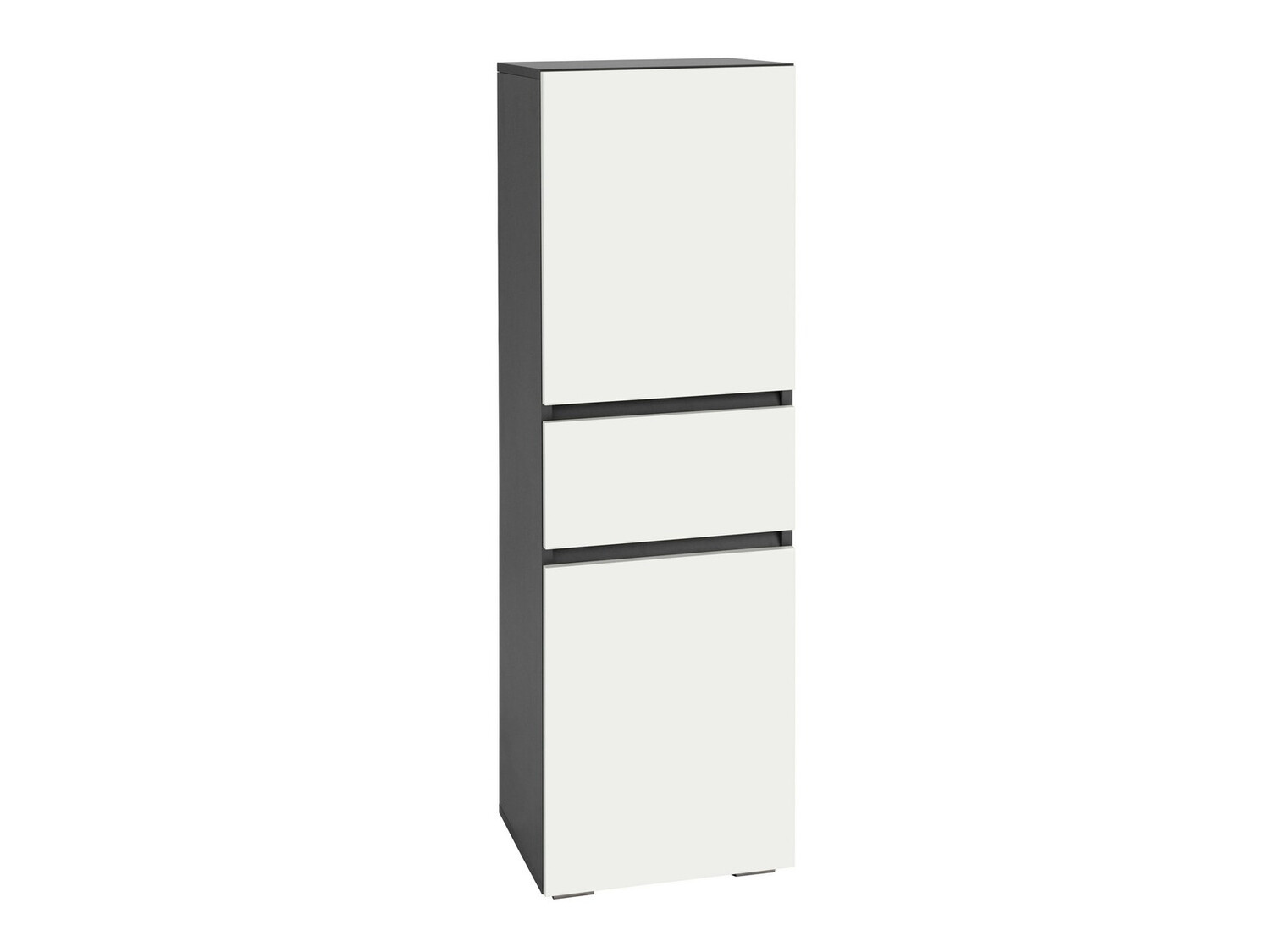 Stehender Badezimmerschrank Soncamu 102 (Weiss + Anthrazit)
