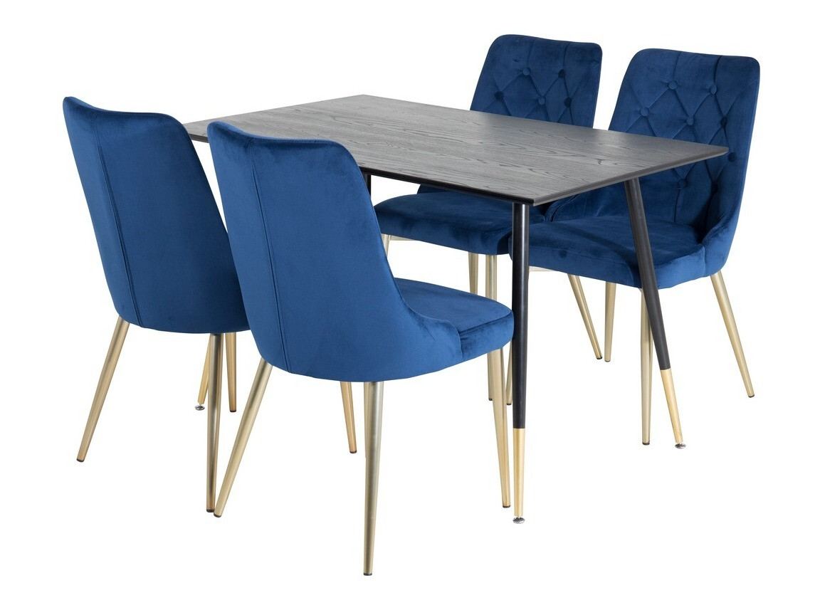 Essgruppe Dallas 1673 (Blau + gold)
