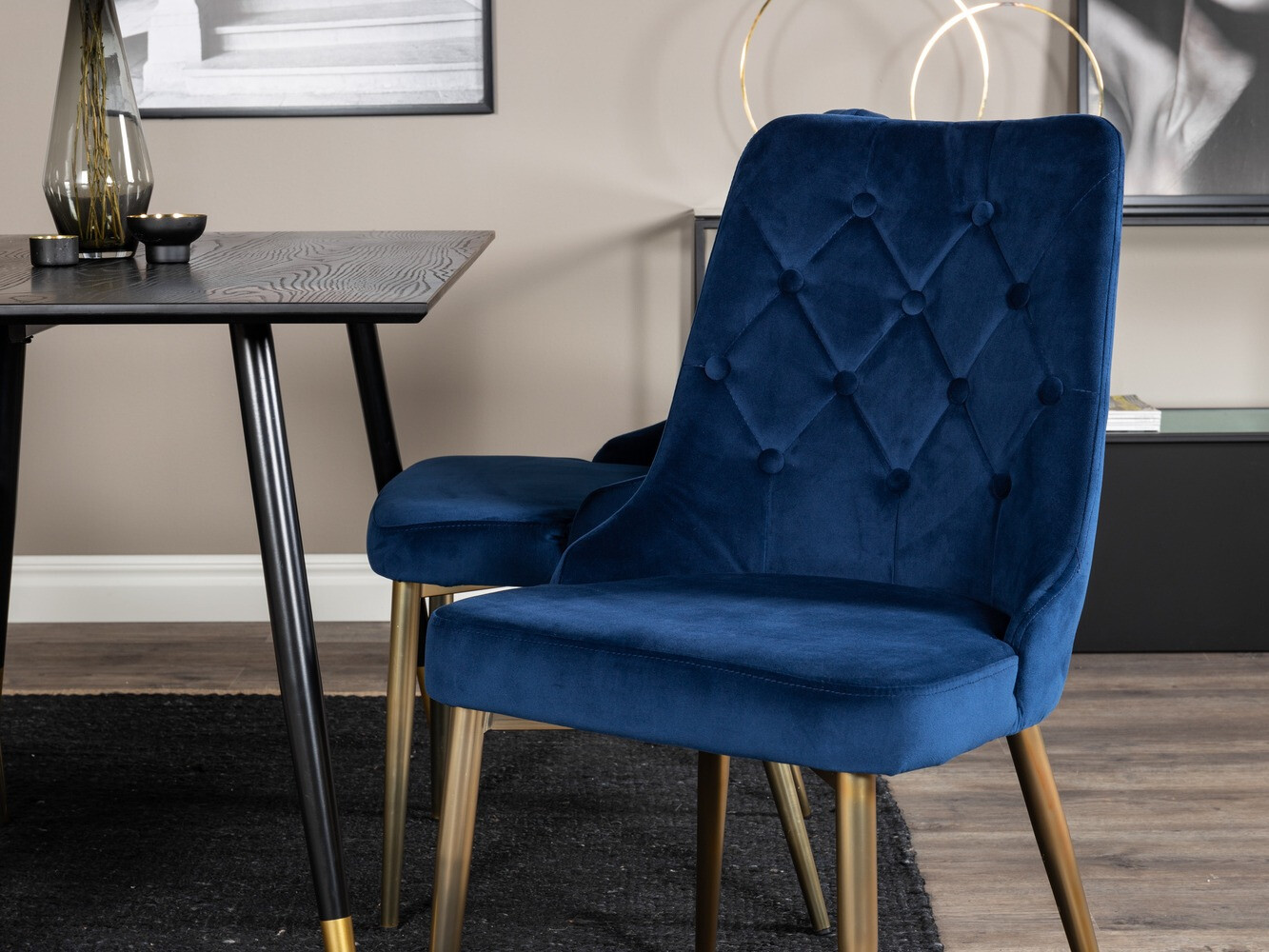 Essgruppe Dallas 1673 (Blau + gold)