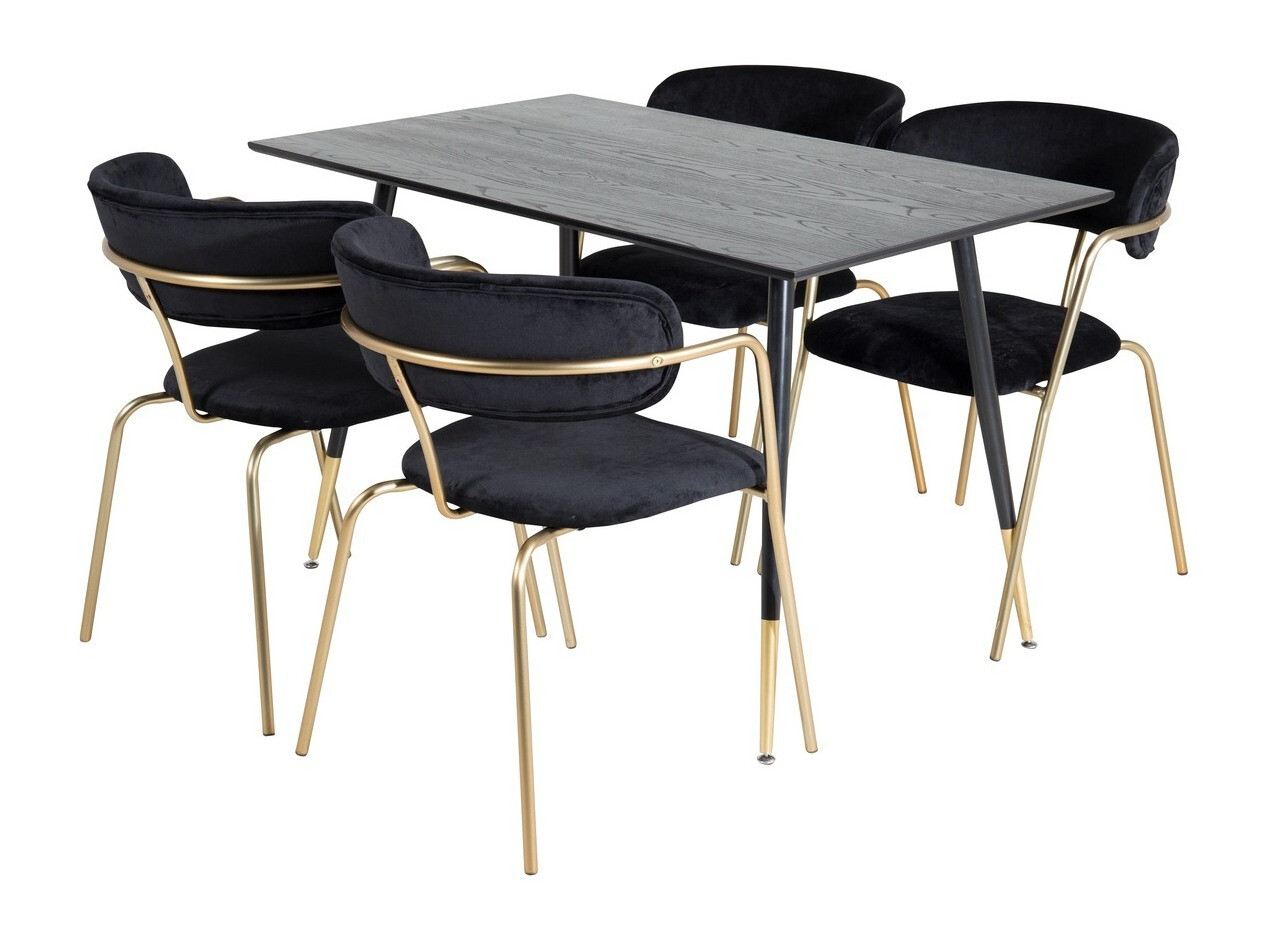 Essgruppe Dallas 1694 (Schwarz + Gold)