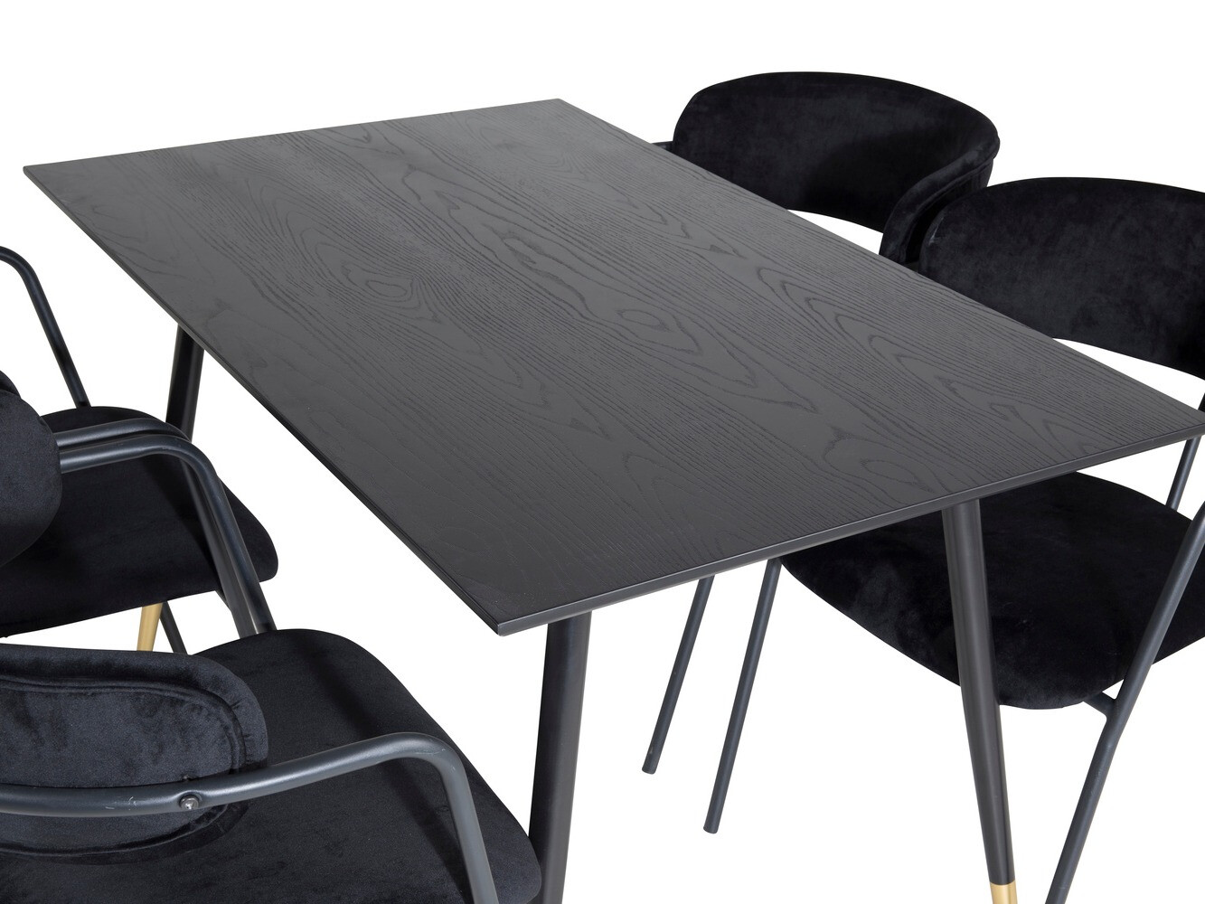 Essgruppe Dallas 1694 (Schwarz + Grau)