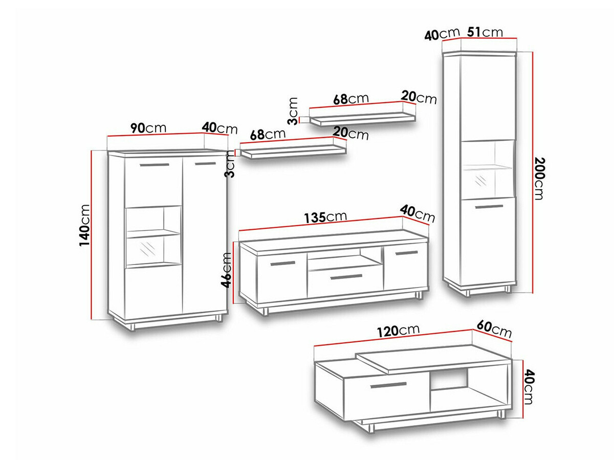 Wohnzimmer-Set Morlira 114