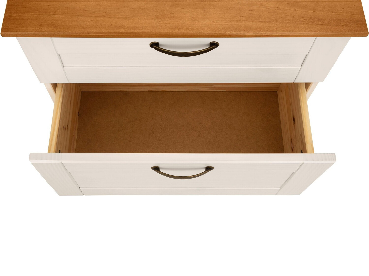 Stehender Badezimmerschrank für ein Waschbecken Ophlevu 102 (Weiss + Eichenholzoptik Honig)