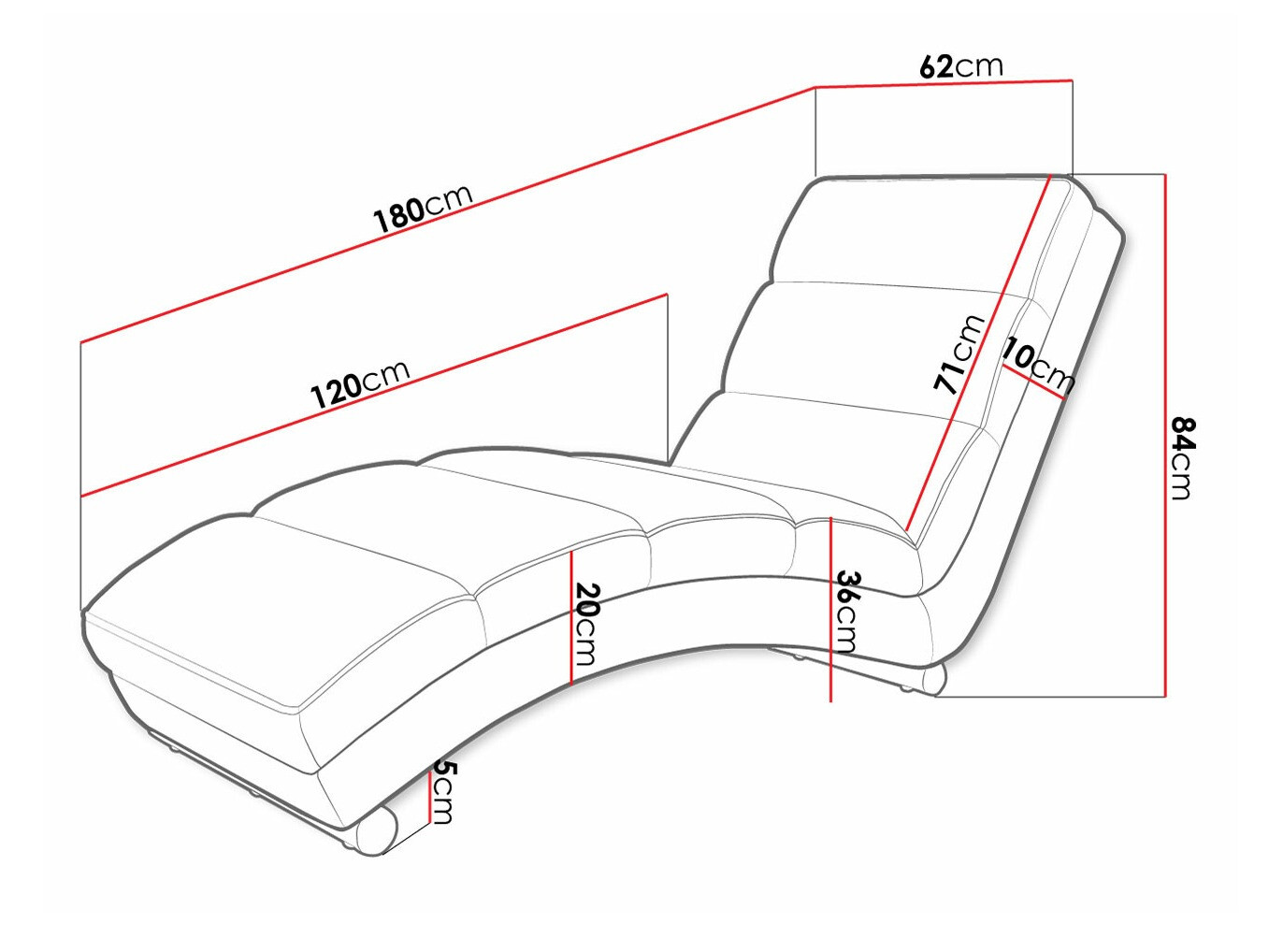Chaiselongue Comfivo 109 (Venus Velvet 2941)