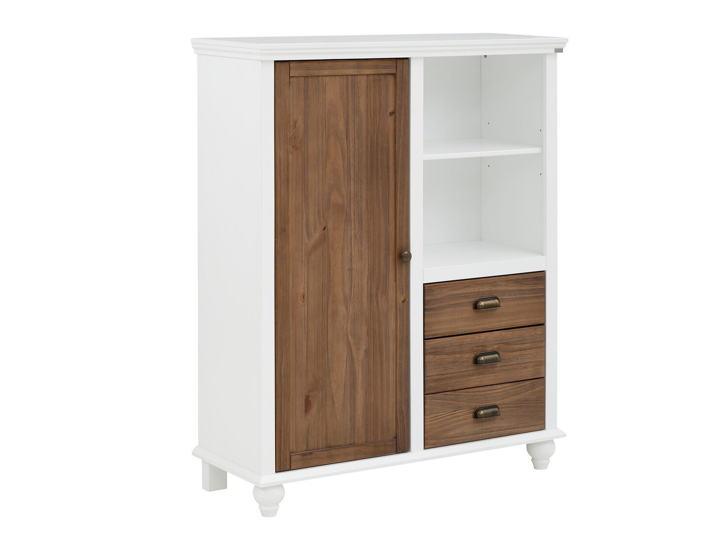 Kommoden Tivmeri 103 (Weiss + Braun)