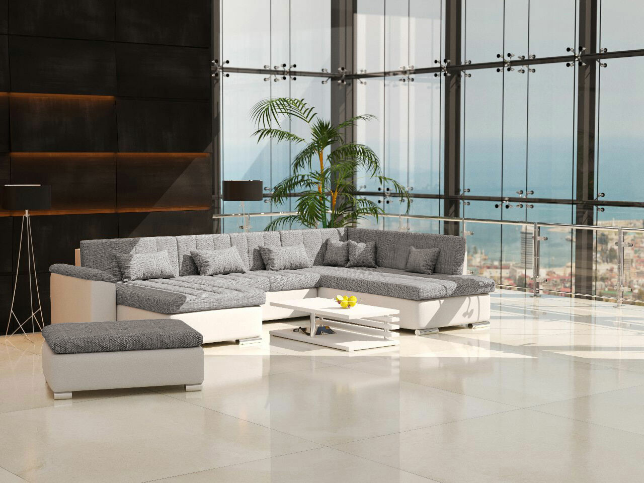 Polstermöbel-Set Comfivo Gemma I (Soft 017 + Lawa 05)