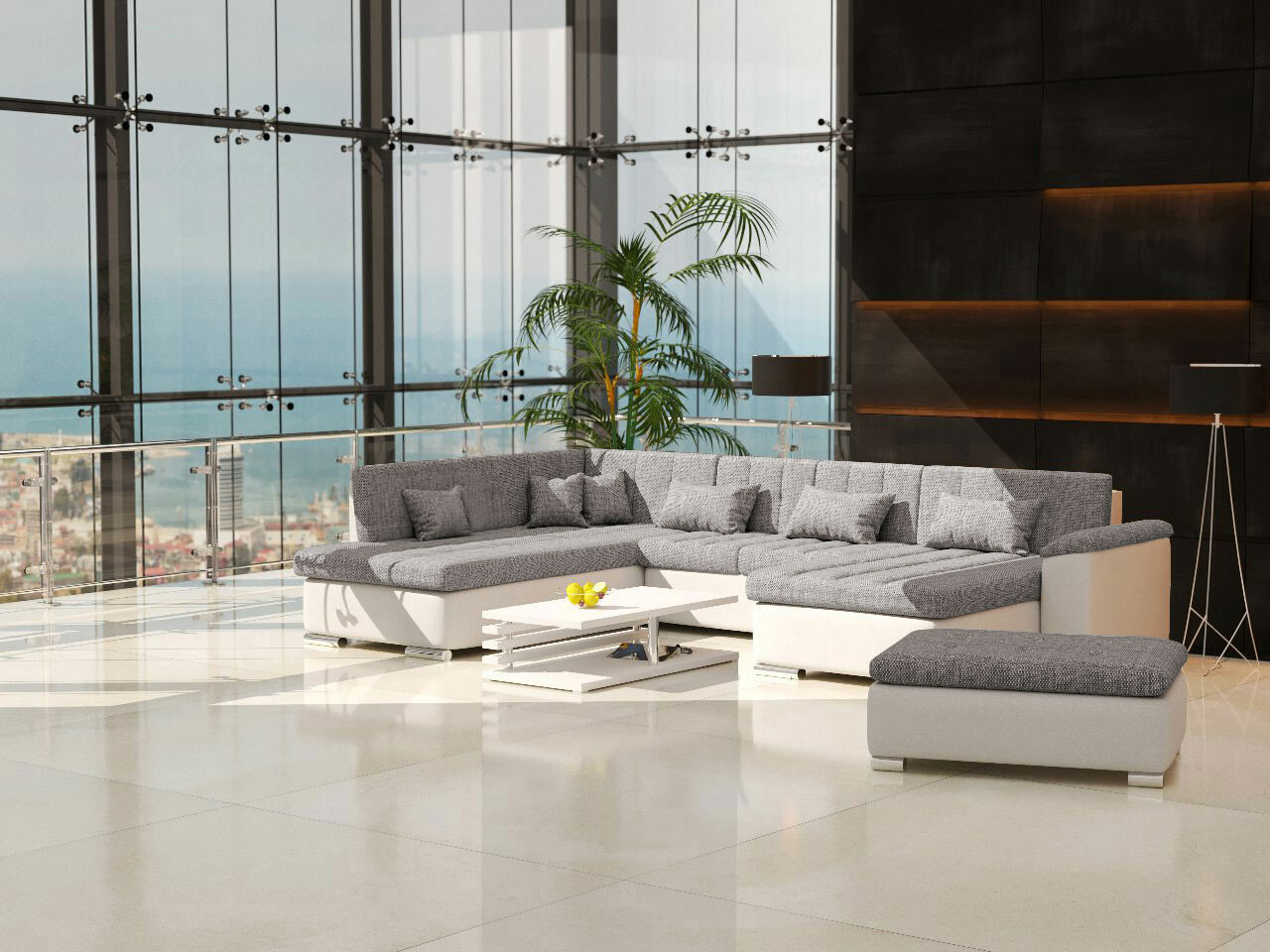 Polstermöbel-Set Comfivo Gemma I (Soft 017 + Lawa 05)