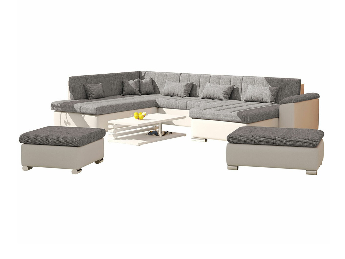 Polstermöbel-Set Comfivo Gemma II (Soft 017 + Lawa 05)