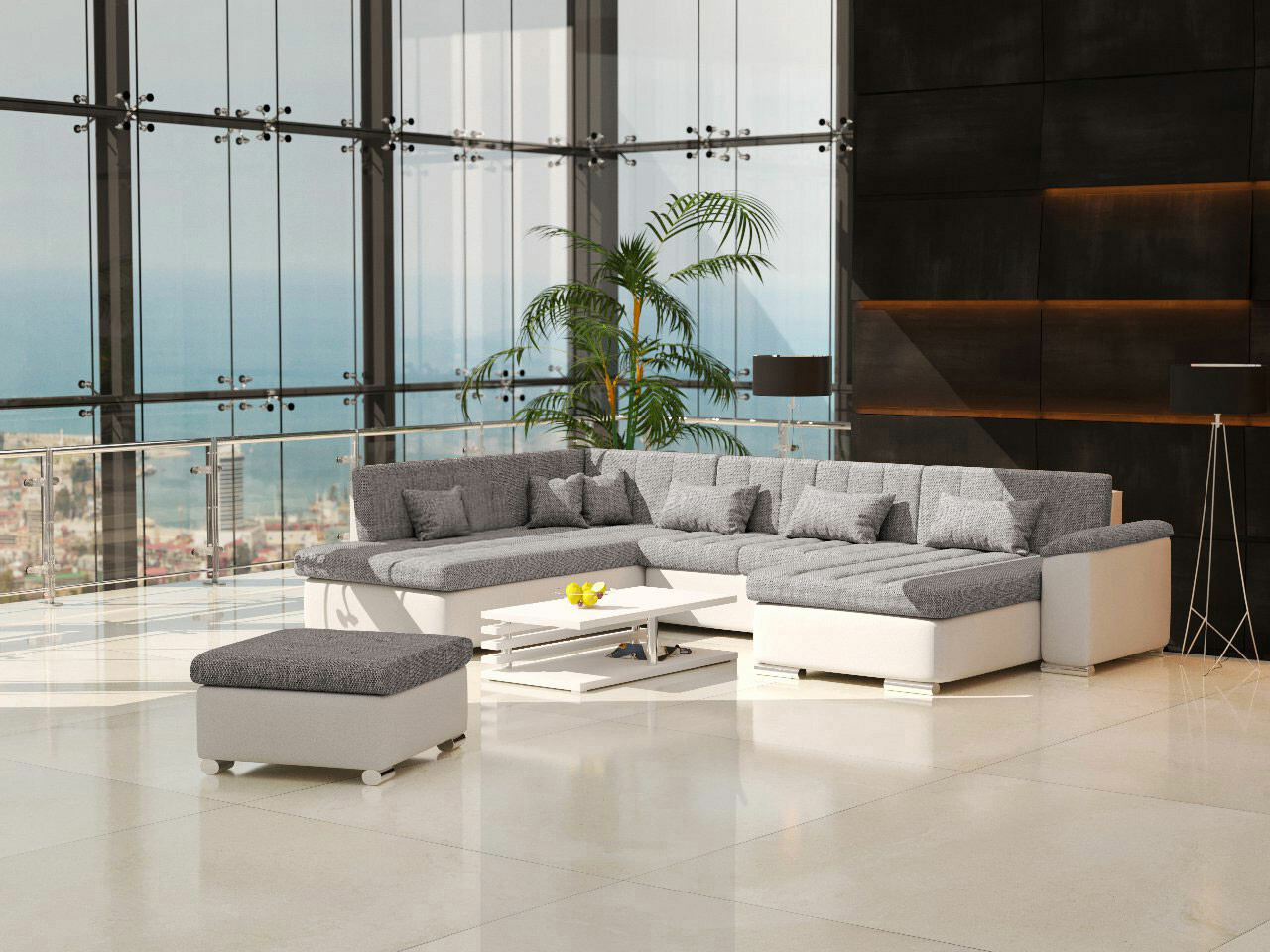 Polstermöbel-Set Comfivo Gemma (Soft 017 + Lawa 05)