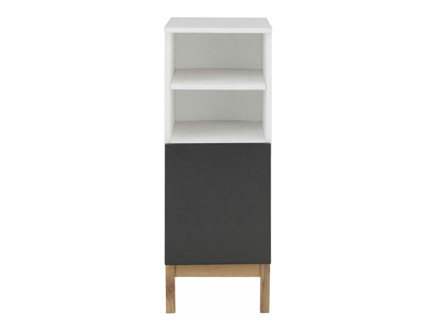 Stehender Badezimmerschrank Denton BF103 (Weiss + Grau)