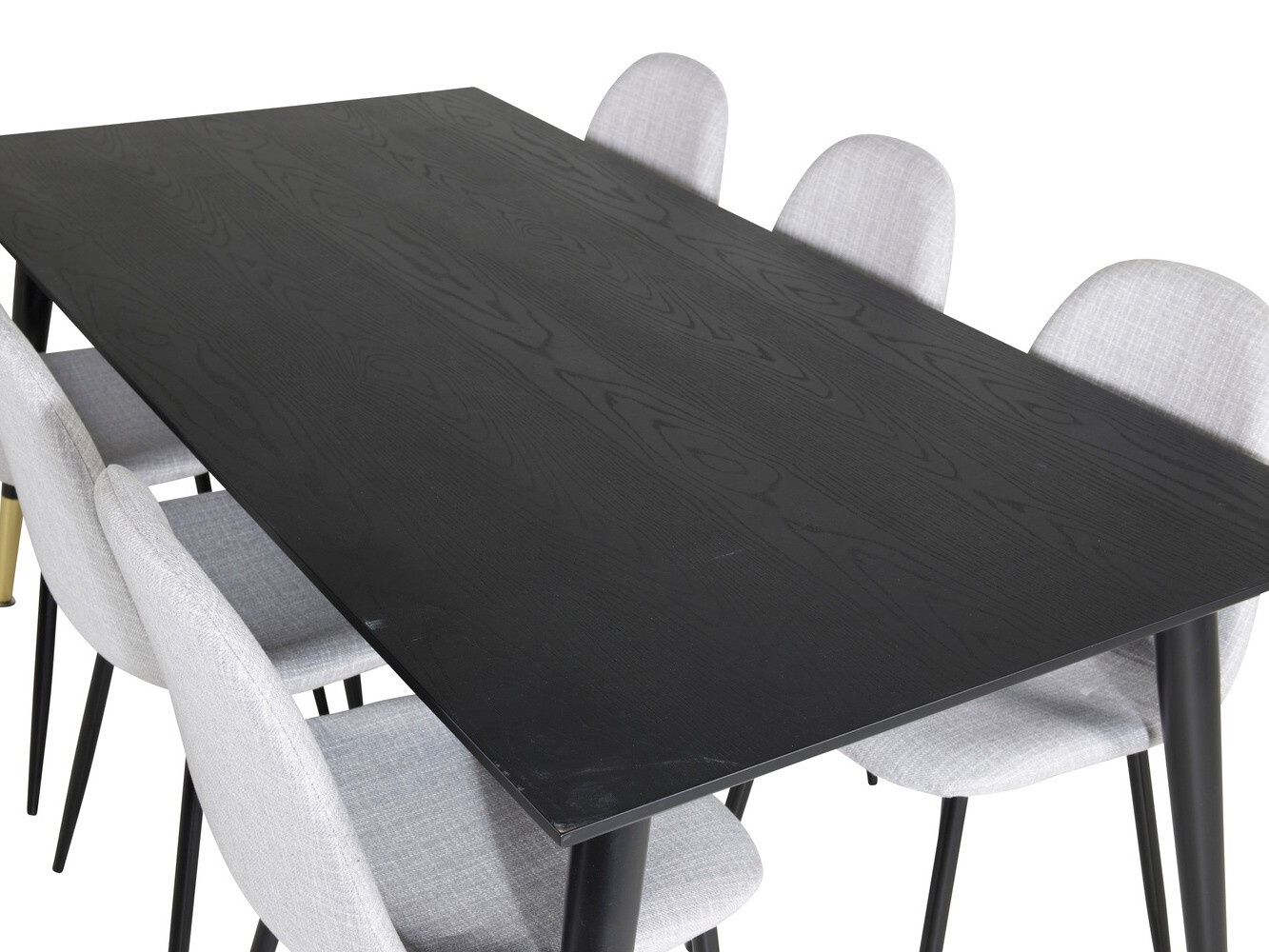 Essgruppe Dallas 2577 (Schwarz + Messing)