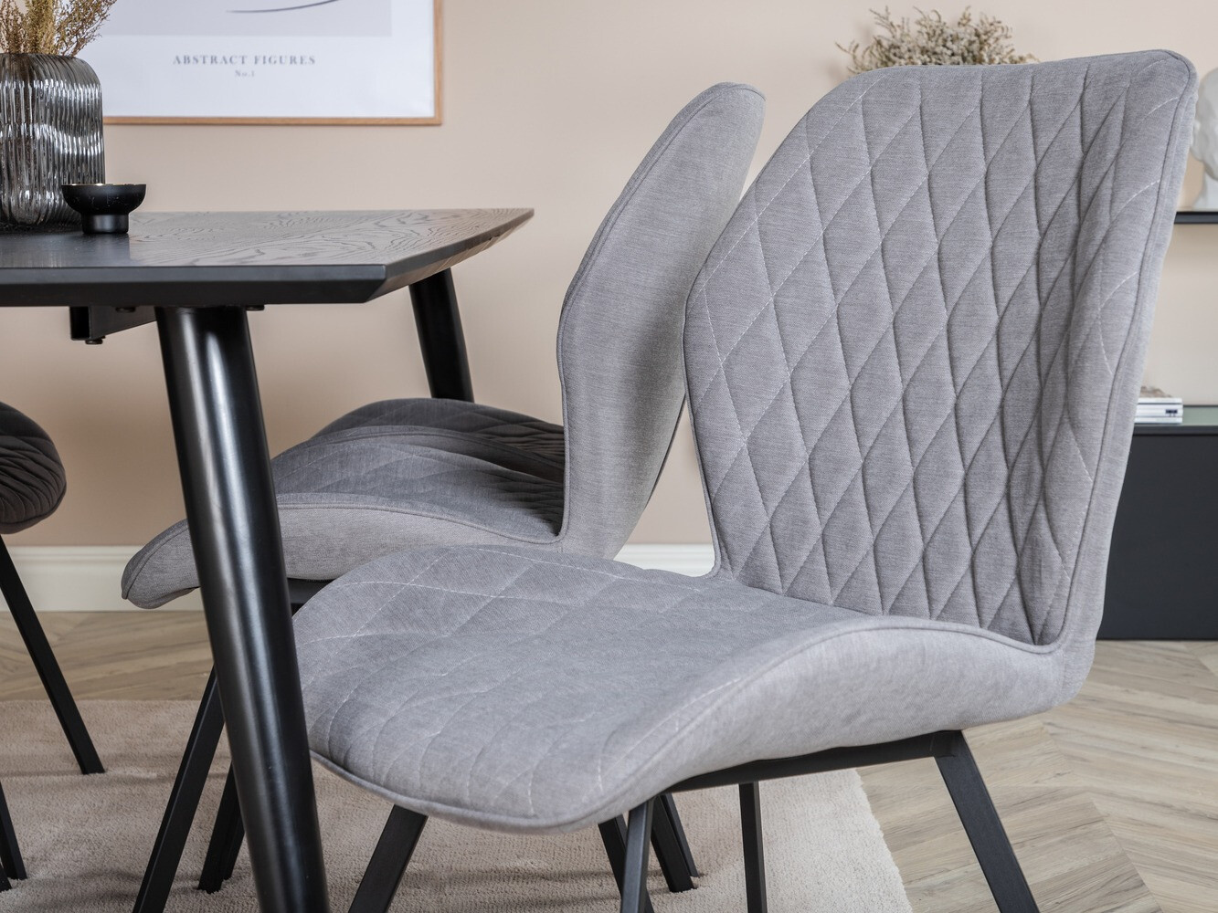 Essgruppe Dallas 2582 (Schwarz + Messing)