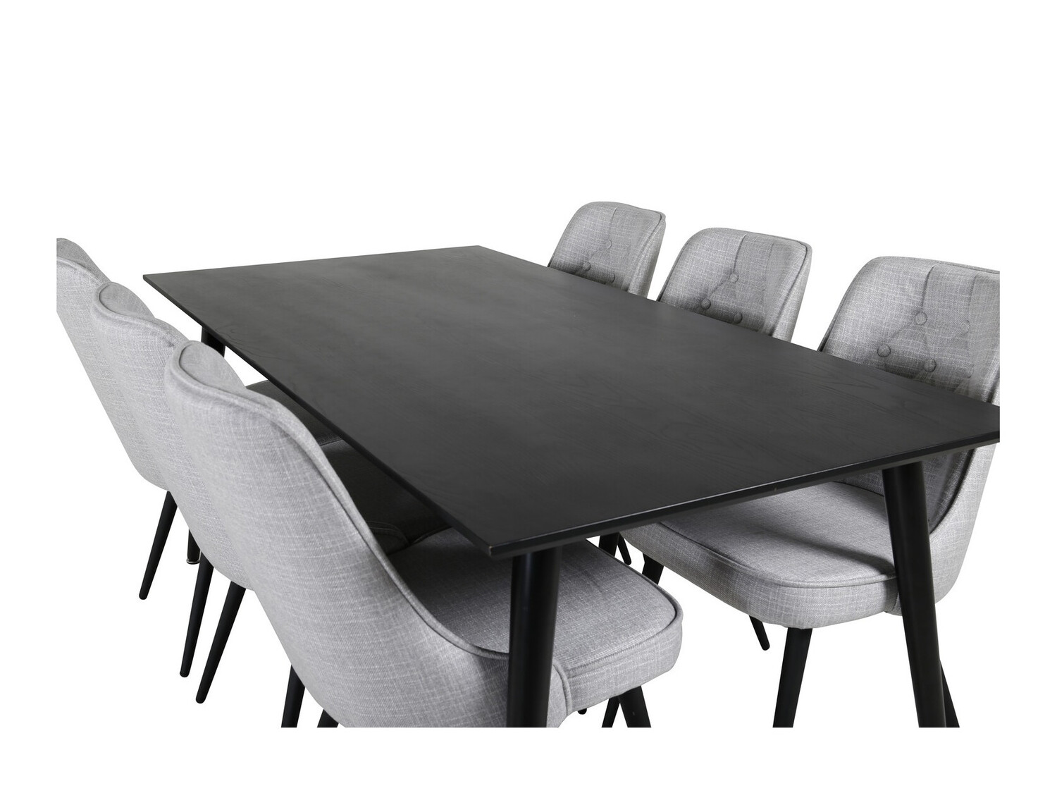 Essgruppe Dallas 2593 (Hellgrau + Schwarz)