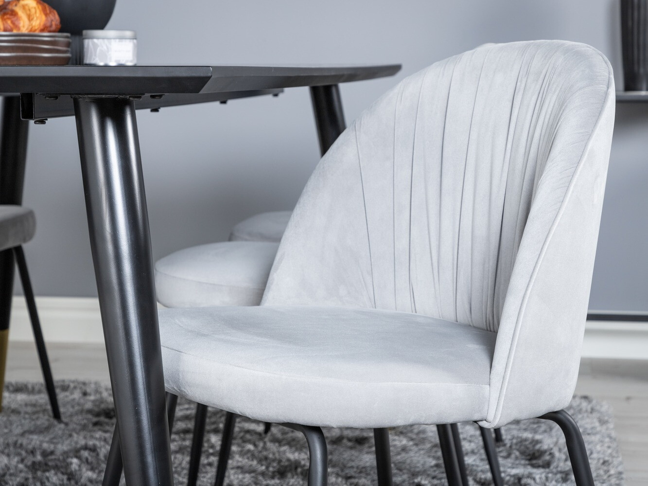 Essgruppe Dallas 2600 (Schwarz + Messing)