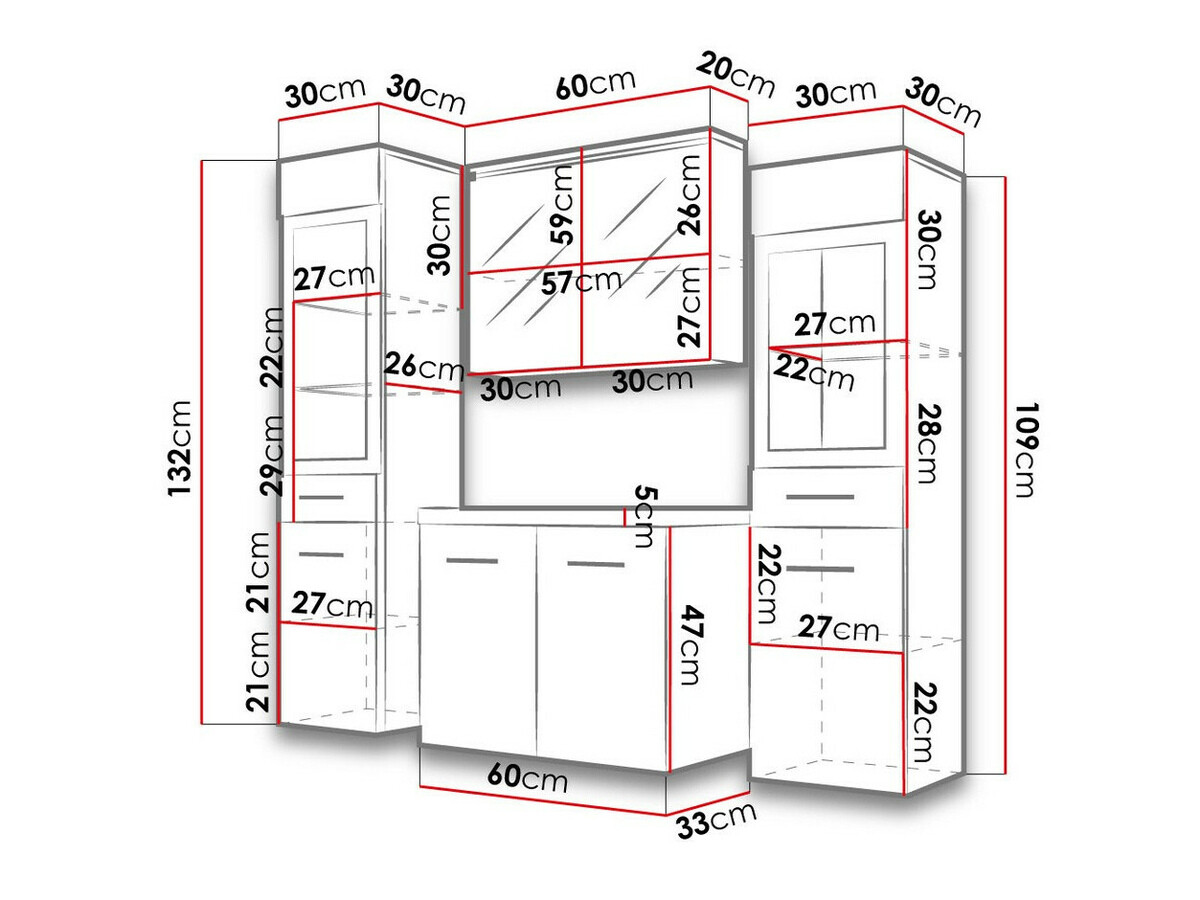 Badezimmer-Set Scientia III (Bodega)