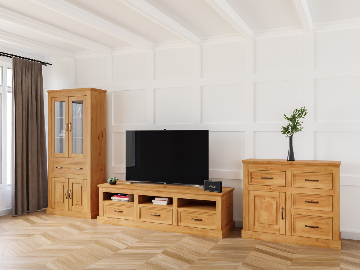 Wohnzimmer-Sets Tolelio 115 (Kiefernholzoptik)
