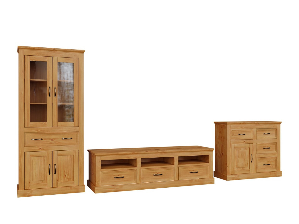 Wohnzimmer-Sets Tolelio 115 (Kiefernholzoptik)
