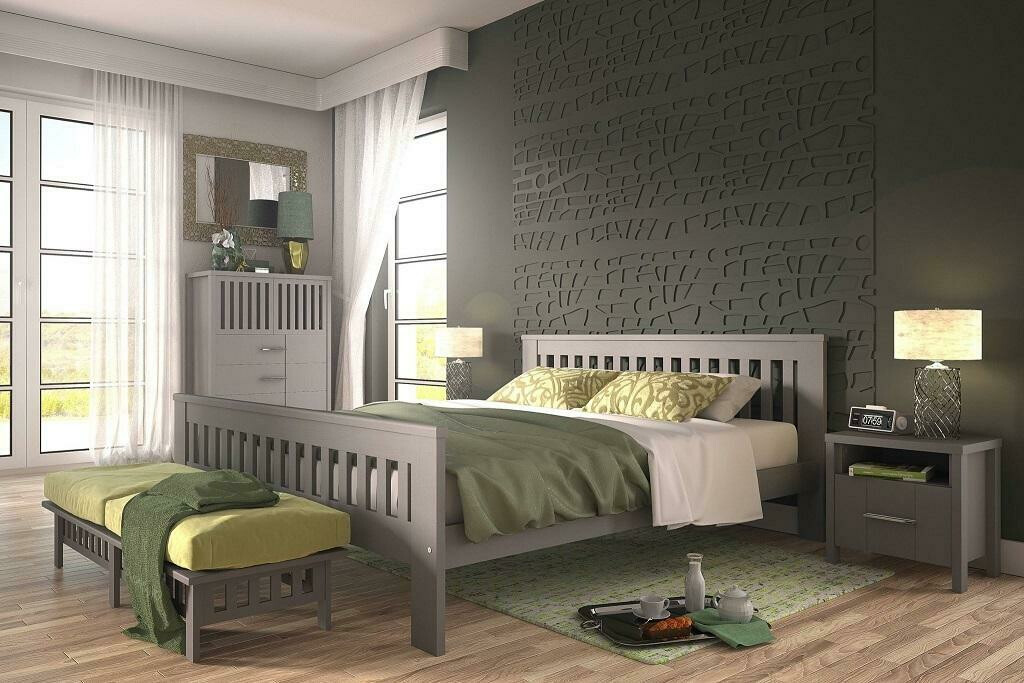 Bett Ogden 162 (Anthrazit)