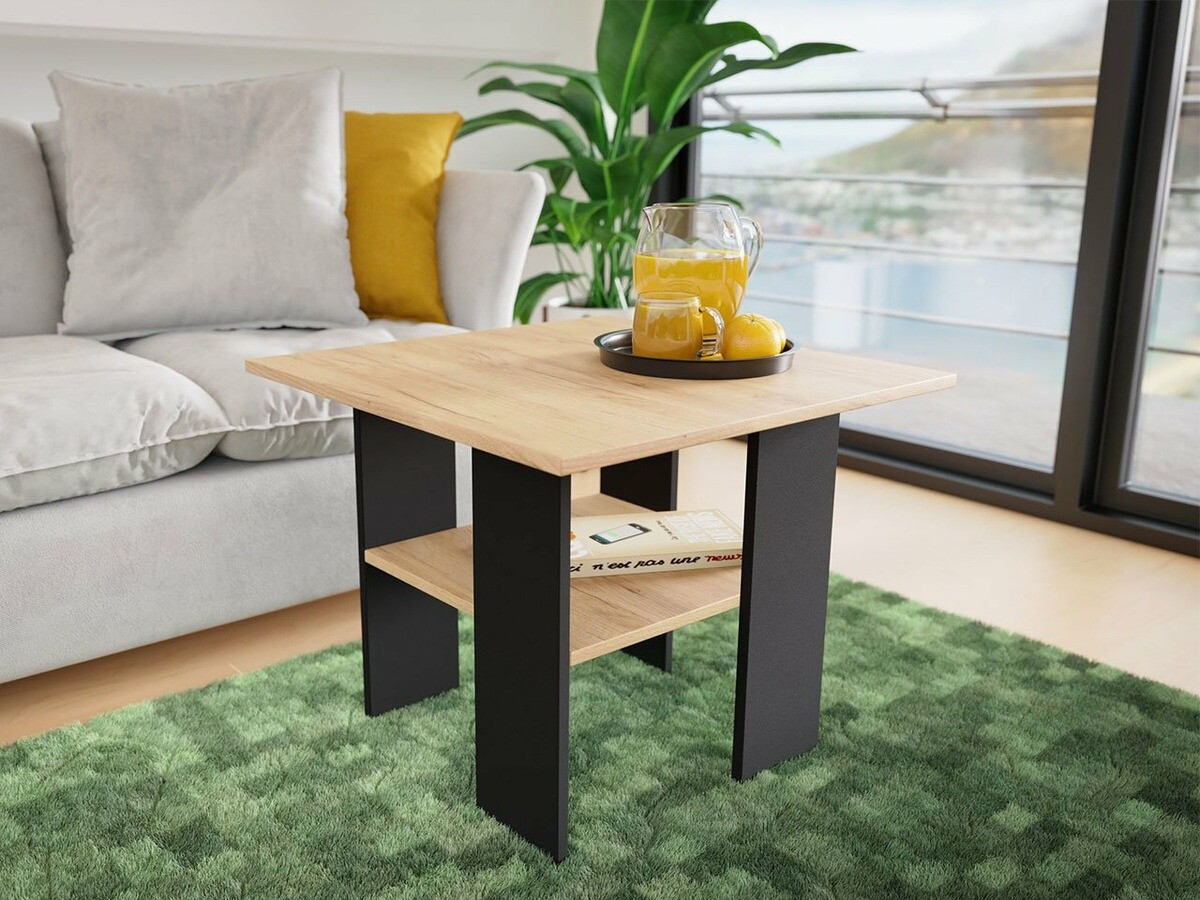 Couchtisch Reading 102 (Schwarz + Craft eiche)