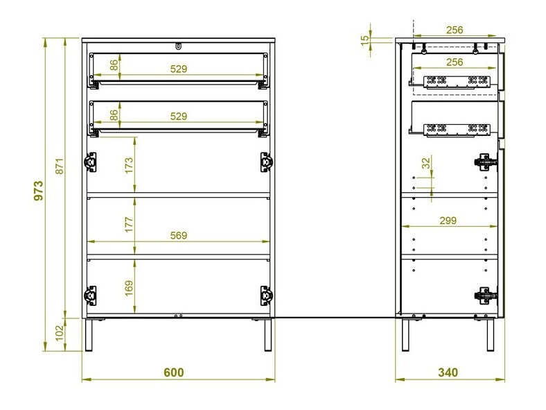 Stehender Badezimmerschrank Levtalo 102