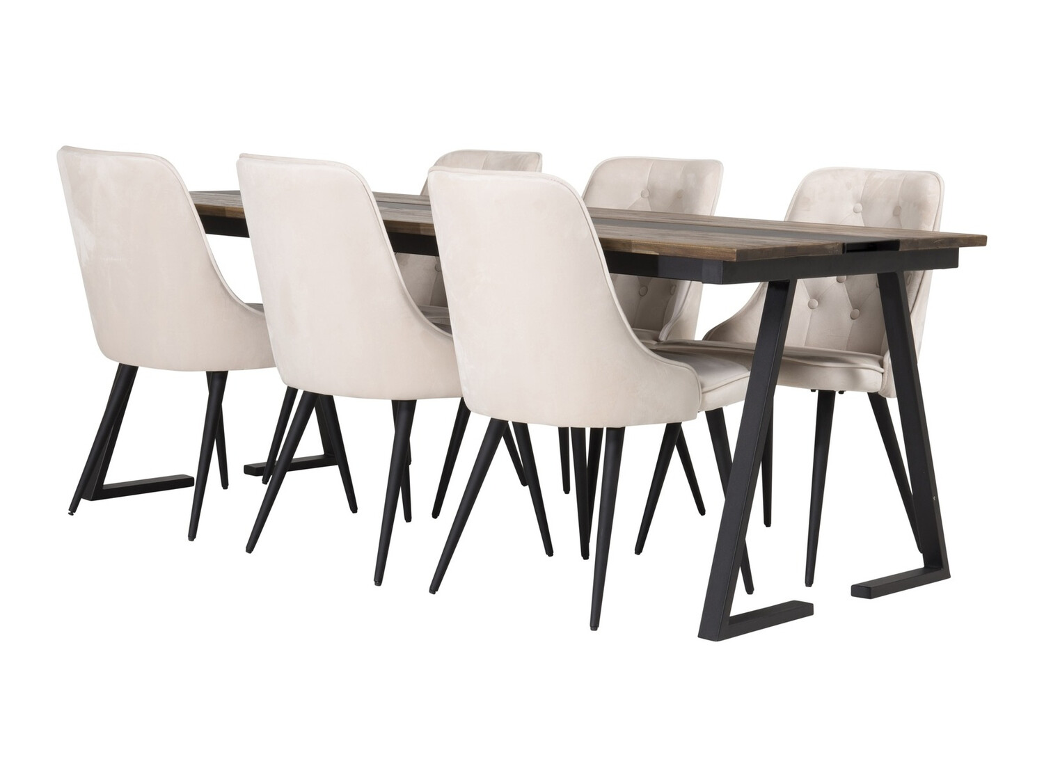 Essgruppe Dallas 1934 (Schwarz + Beige)