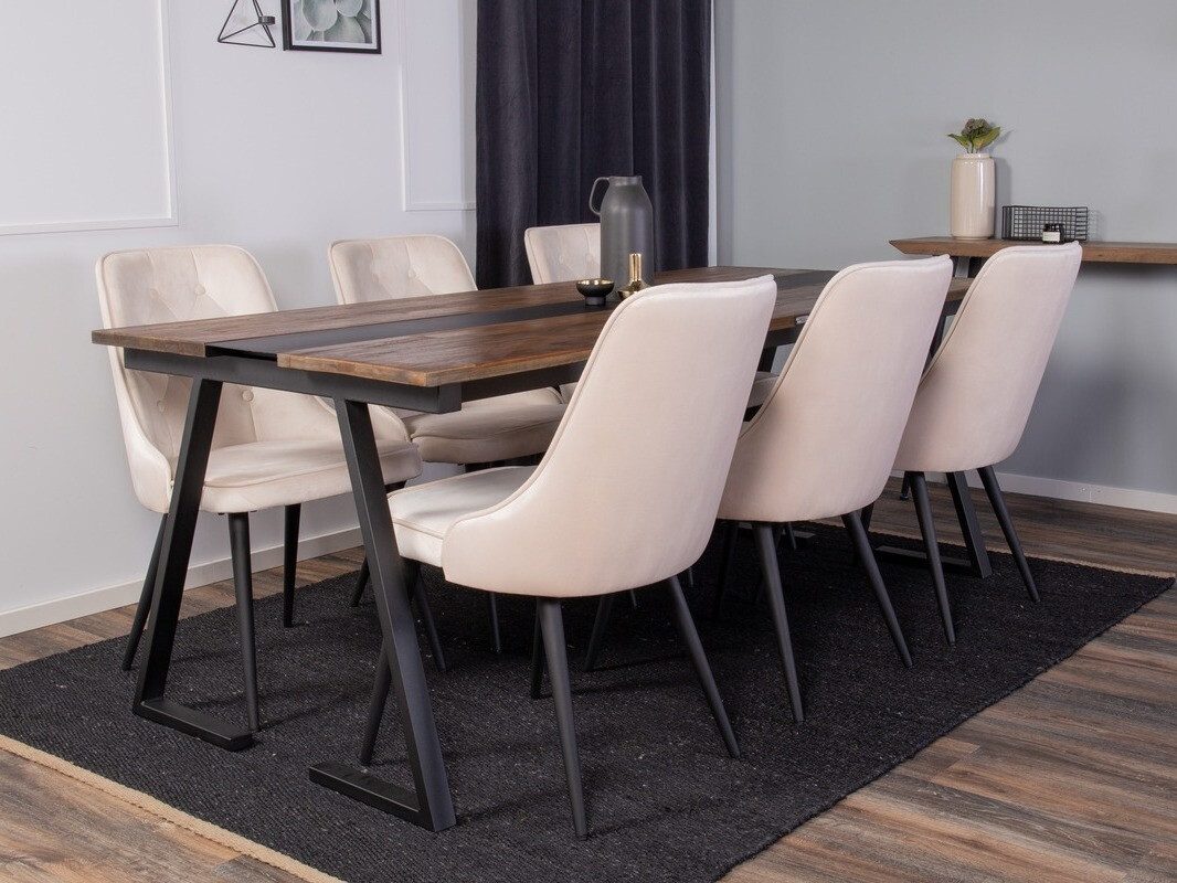 Essgruppe Dallas 1934 (Schwarz + Beige)