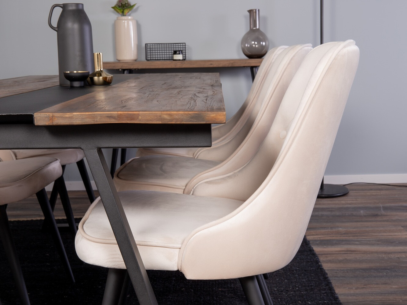 Essgruppe Dallas 1934 (Schwarz + Beige)