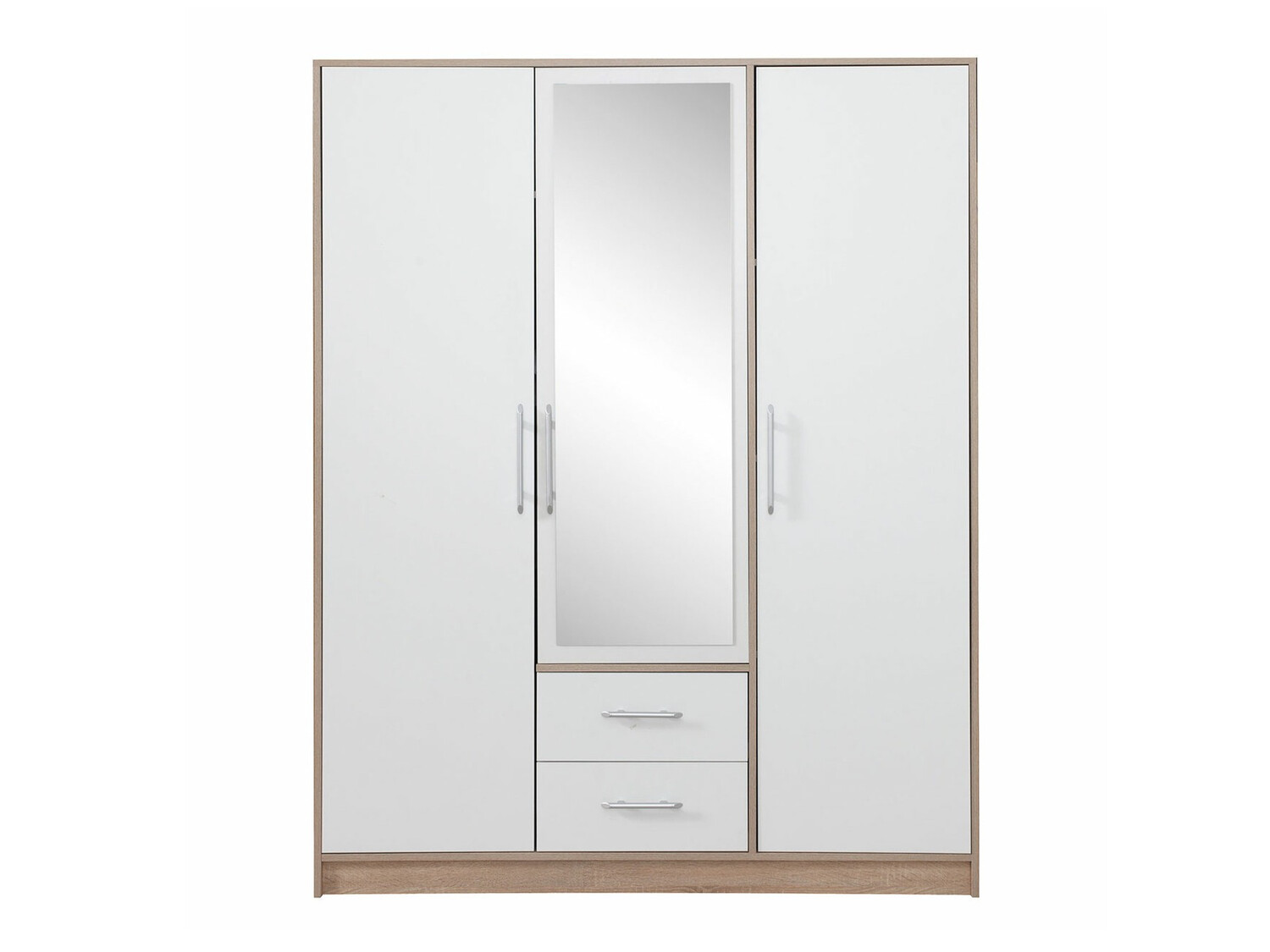 Kleiderschrank Cavmero 103 (Sonoma eichenholz + Weiss)