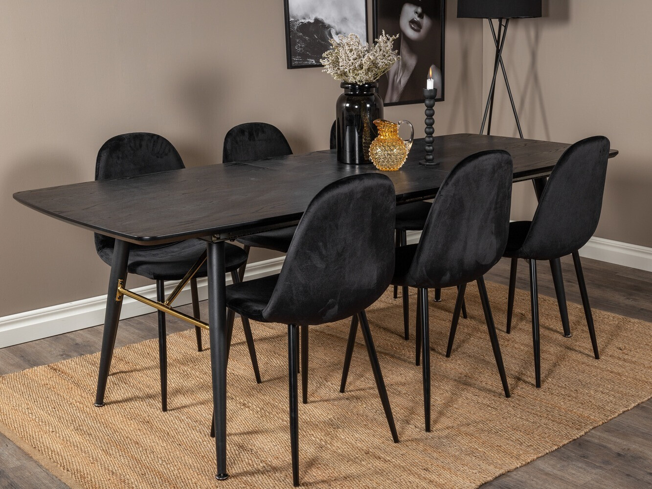 Essgruppe Dallas 1580 (Schwarz)