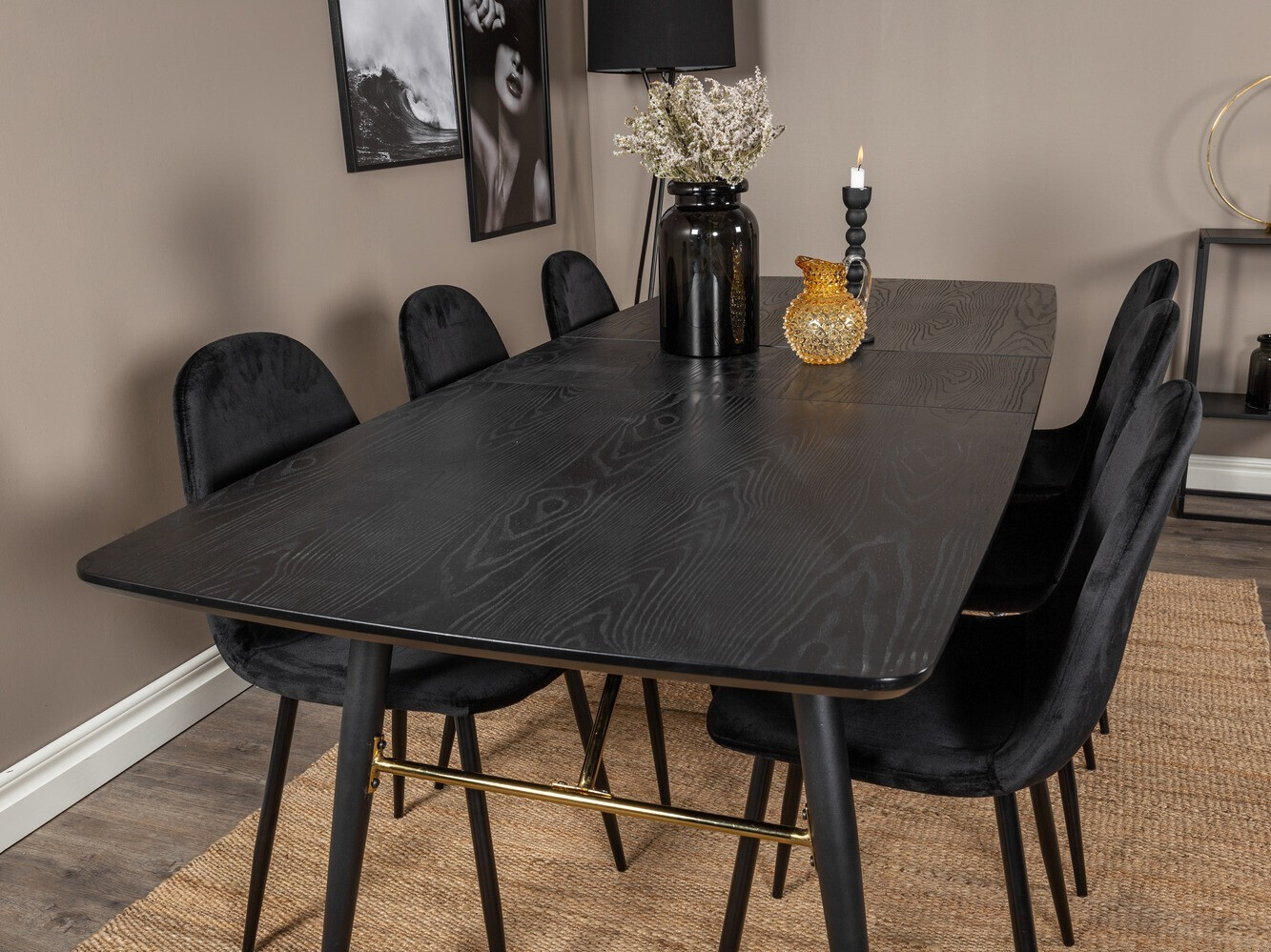 Essgruppe Dallas 1580 (Schwarz)