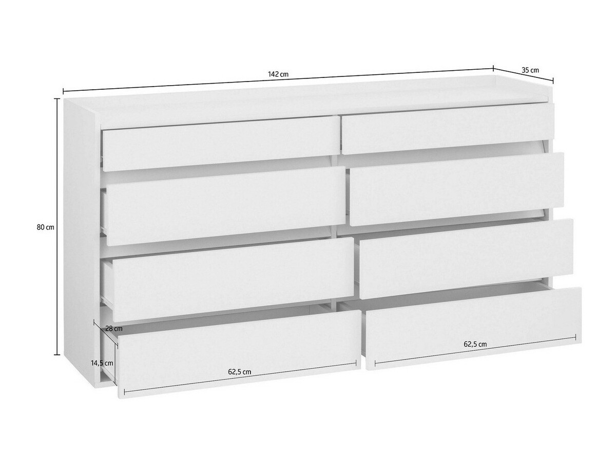 Kommoden Ruvciri 100 (Weiss)