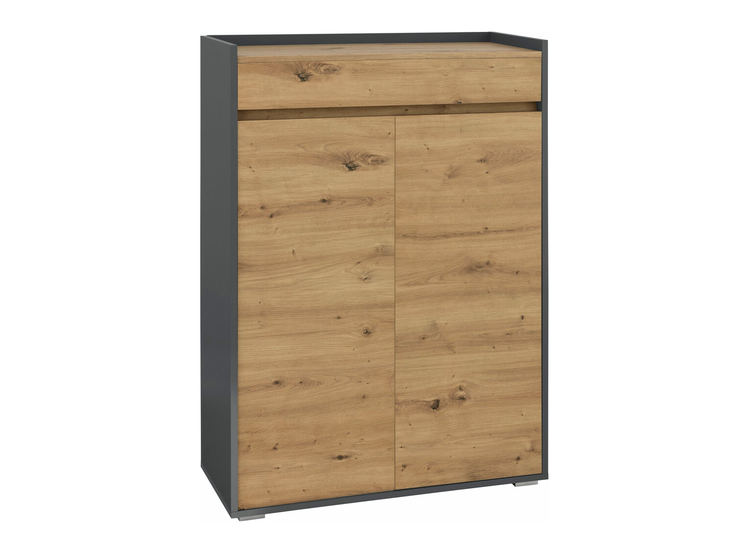 Schuhregal Ruvciri 101 (Eichenholzoptik + Anthrazit)