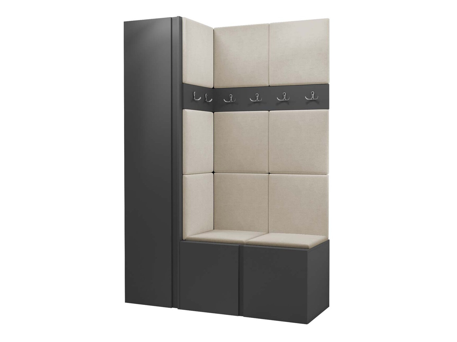 Flurgarnitur Pinis IX (Graphit)