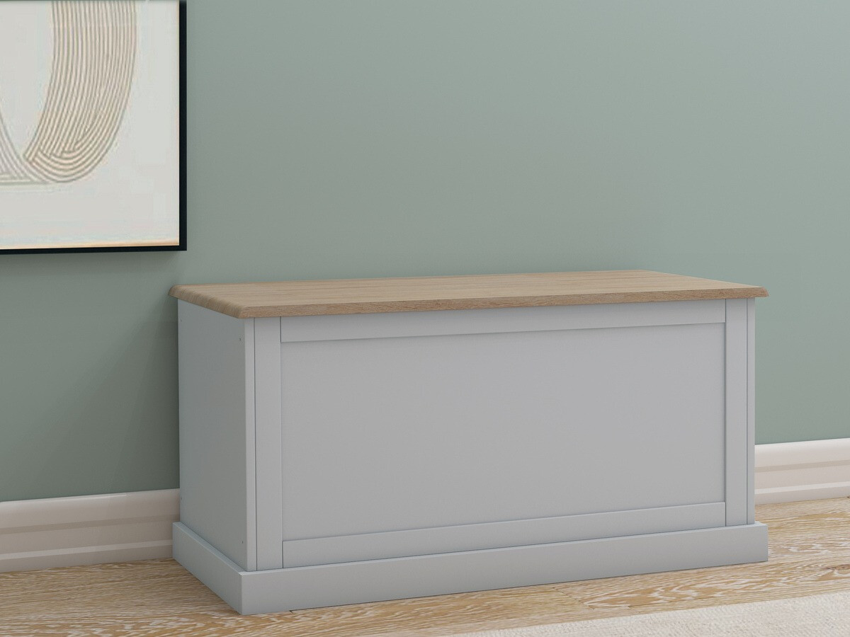 Aufbewahrungsbox Lirveri 104 (Grau + Eichenholzoptik hell)