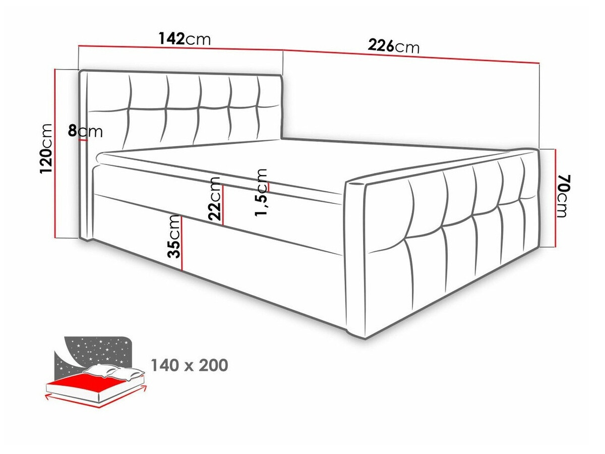Boxspringbett Scriptum (Soft 029)