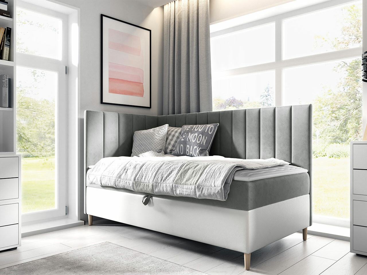 Boxspringbett Baltimore 164 (Soft 017 + Fresh 14)