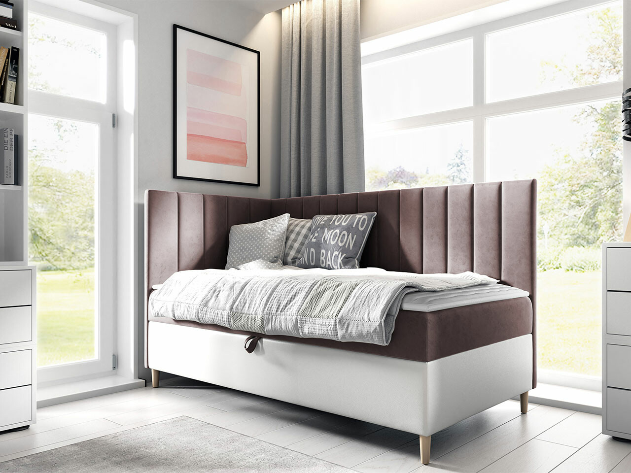 Boxspringbett Baltimore 164 (Soft 017 + Fresh 9)