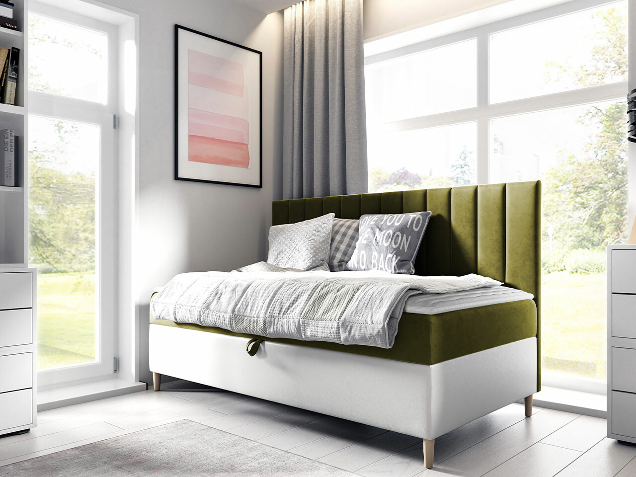 Boxspringbett Baltimore 165 (Soft 017 + Fresh 12)