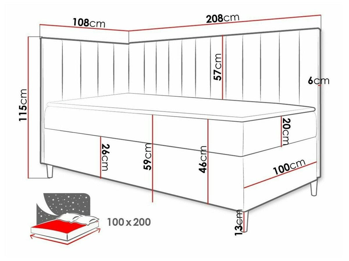 Boxspringbett Lucus (Soft 017 + Fresh 14)