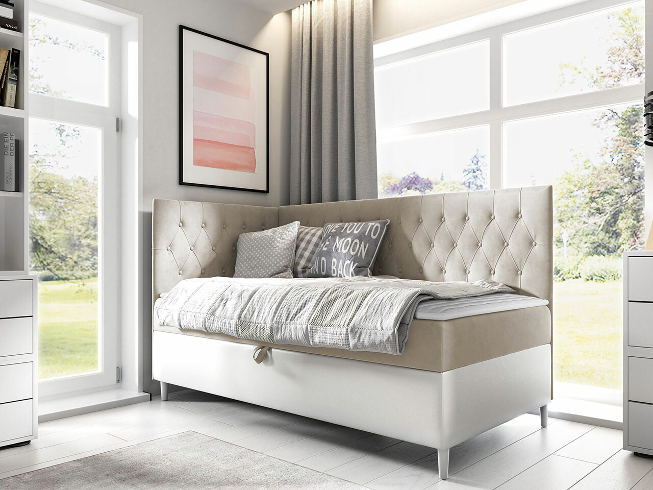 Boxspringbett Lucus III (Soft 017 + Fresh 1)