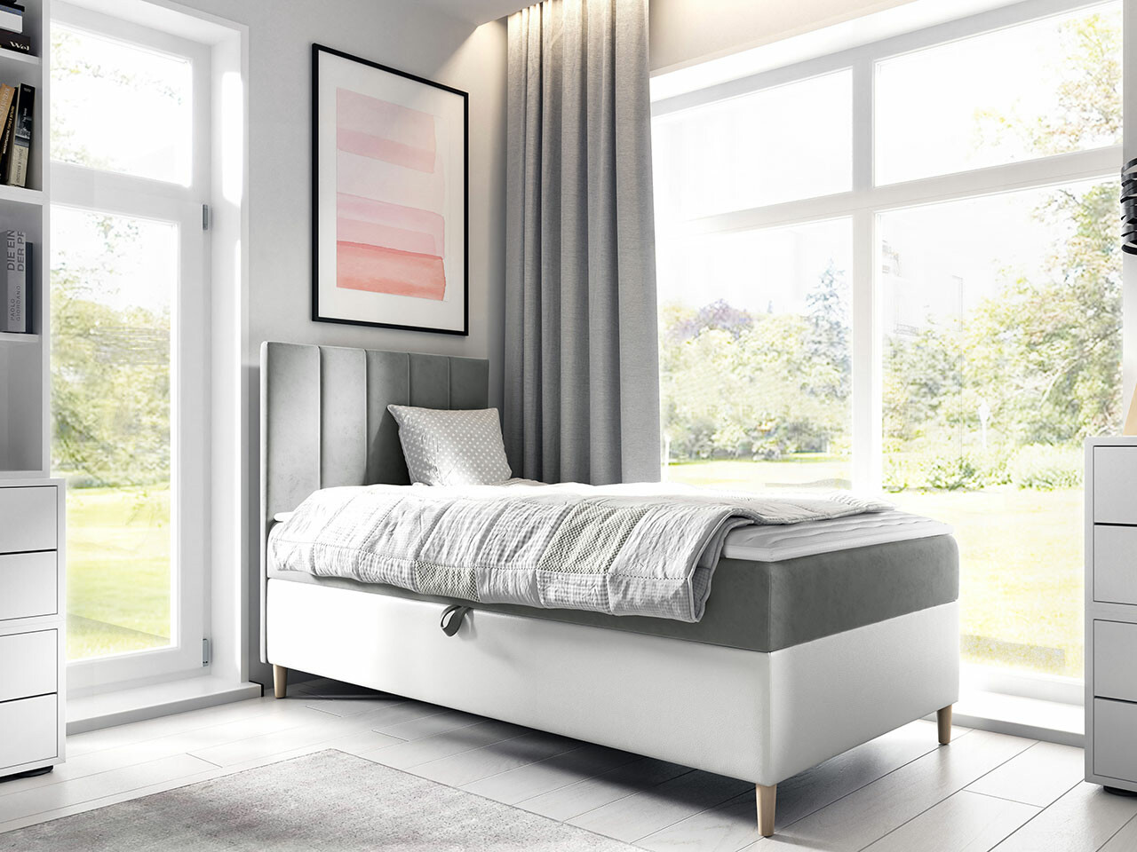 Boxspringbett Baltimore 170 (Soft 017 + Fresh 14)